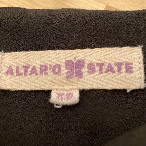 Altar’d State Black Mini Skirt with Oversized Front Bow | XS - Picture 4 of 5